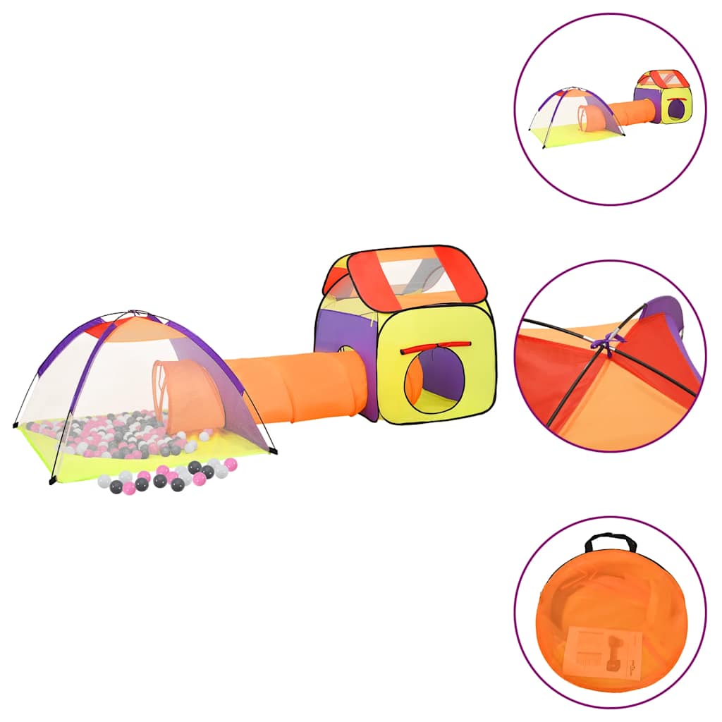 Vidaxl KinderSpeeltent MET 250 BALLEN 338X123X111 CM MEARKLEIRIG