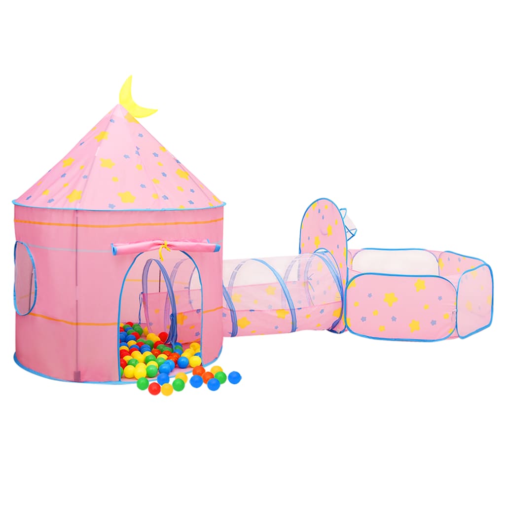 VIDAXL KinderSpeeltent traf 250 ballen 301x120x128 cm Roze