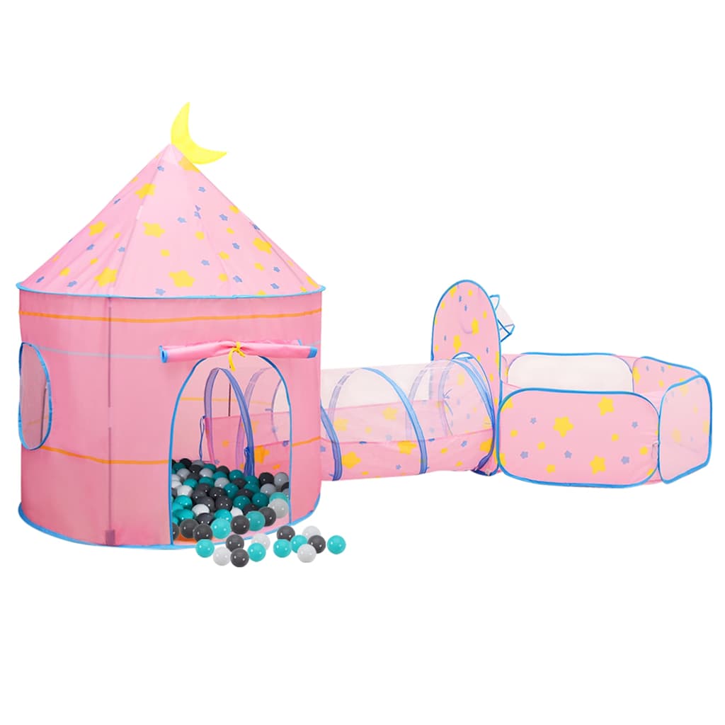 VIDAXL KinderSpeeltent traf 250 ballen 301x120x128 cm Roze