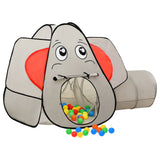 Vidaxl Kinderspielzelt mit 250 Bällen Elefant 174x86x101 cm Grau