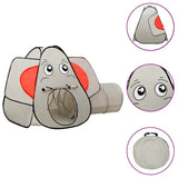 Vidaxl Kinderspielzelt mit 250 Bällen Elefant 174x86x101 cm Grau