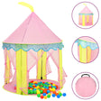 VidaXL Kinderspielzelt mit 250 Bällen 100x100x127 cm rosa