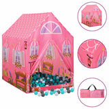 VidaXL Kinderspielzelt mit 250 Bällen 69x94x104 cm rosa