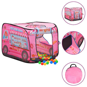 VidaXL Kinderspielzelt mit 250 Bällen 70x112x70 cm rosa
