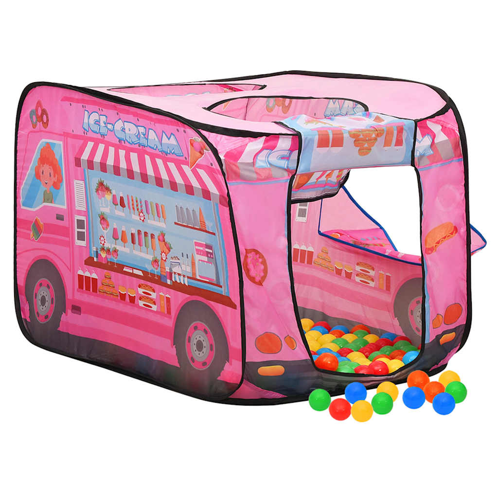 VidaXL Kinderspielzelt mit 250 Bällen 70x112x70 cm rosa