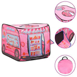 VidaXL Kinderspielzelt mit 250 Bällen 70x112x70 cm rosa