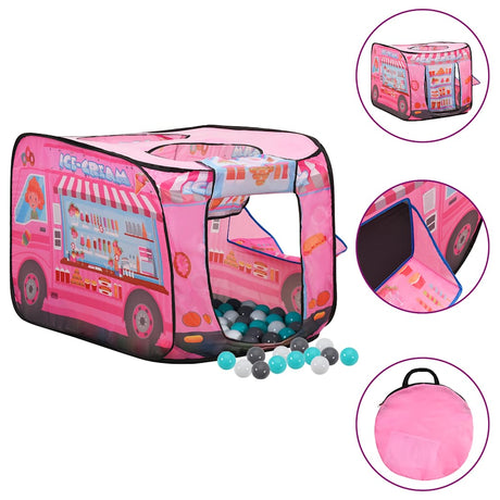 Vidaxl Kinderspielzelt mit 250 Bällen 70x112x70 cm Pink