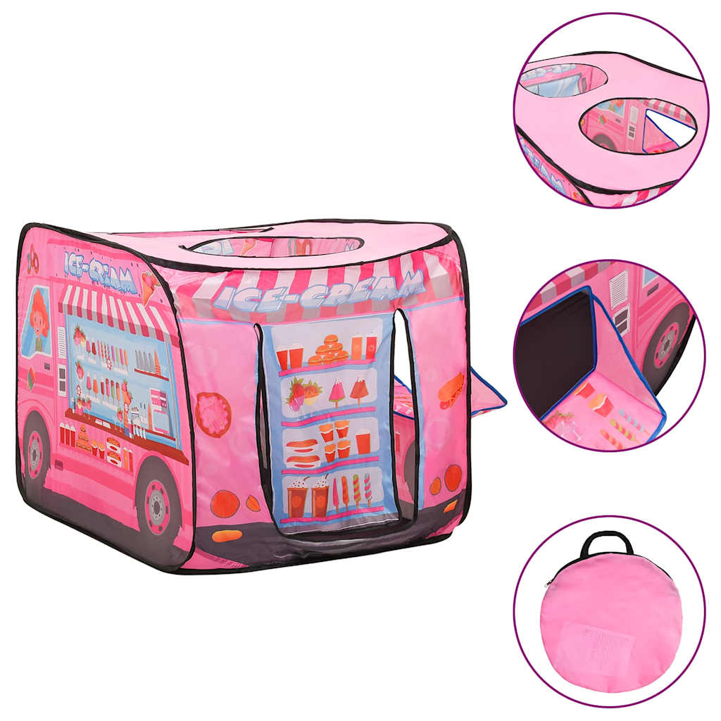 VidaXL Kinderspielzelt mit 250 Bällen 70x112x70 cm rosa