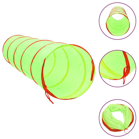 VidaXL Kinderspieltunnel mit 250 Bällen 175 cm Polyester grün
