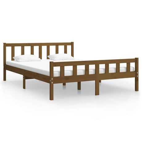 Vidaxl bedframe massief hout honingbruin 120x200 cm