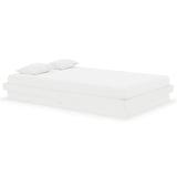 Vidaxl bedframe massief hout wit 120x190 cm