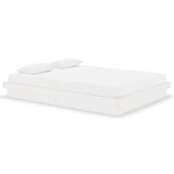Vidaxl bedframe massief hout wit 140x190 cm