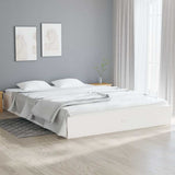 Vidaxl bedframe massief hout wit 160x200 cm