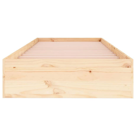 Vidaxl bedframe massief hout 75x19 cm