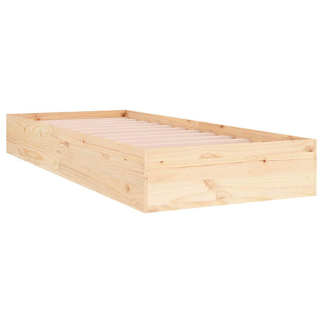 Vidaxl bedframe massief hout 90x190 cm