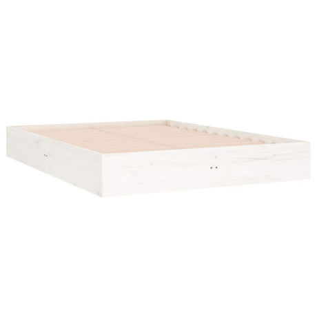 Vidaxl bedframe massief hout wit 120x190 cm small double