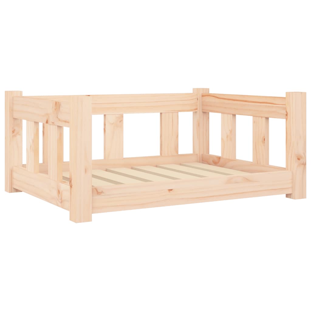 Vidaxxl Hundebett 65,5x50,5x28 cm massives Kiefernholz