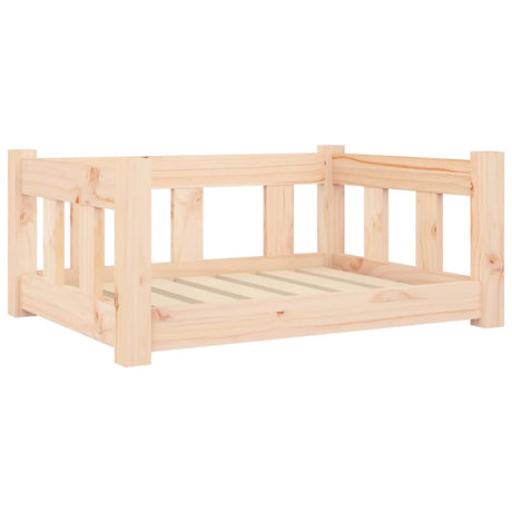 Vidaxxl Hundebett 65,5x50,5x28 cm massives Kiefernholz