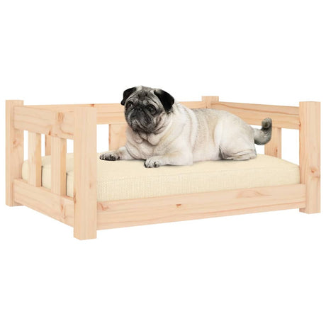 Vidaxxl Hundebett 65,5x50,5x28 cm massives Kiefernholz