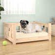 Vidaxxl Hundebett 65,5x50,5x28 cm massives Kiefernholz