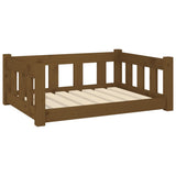 Vidaxl Hundekorb 75,5 x 55,5 x 28 cm Festkiefer Honigbraun
