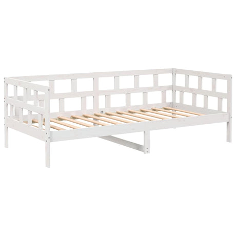 Vidaxl slaapbank massief grenenhout wit 80x200 cm