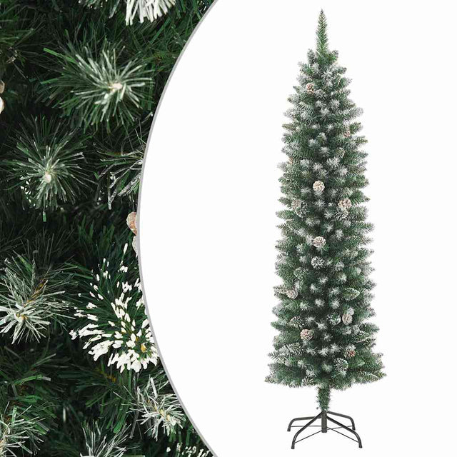 Vidaxl Kunstkerstboom schmal mit Standard 240 cm PVC
