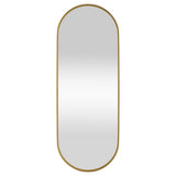 Vidaxl Spiegelwand -montiert 15 x 40 cm ovales Goldfarbe