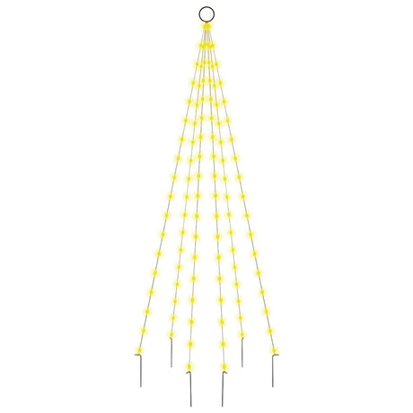 Vidaxl Flagmpole Weihnachtsbaum 108 LEDs warm weiß 180 cm