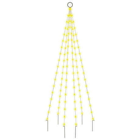 Vidaxl Flagmpole Weihnachtsbaum 108 LEDs warm weiß 180 cm