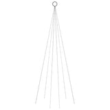 Vidaxl Flagmpole Weihnachtsbaum 108 LEDs warm weiß 180 cm