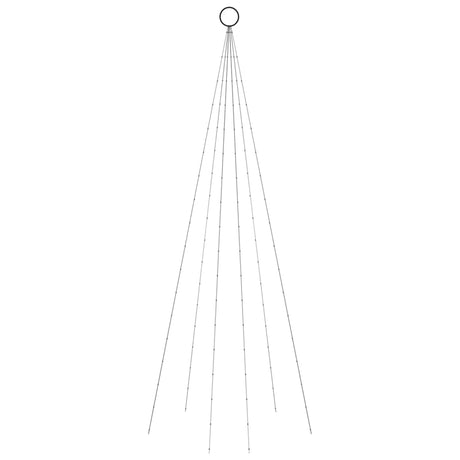 Vidaxl Flagmpole Weihnachtsbaum 108 LEDs kalt weiß 180 cm