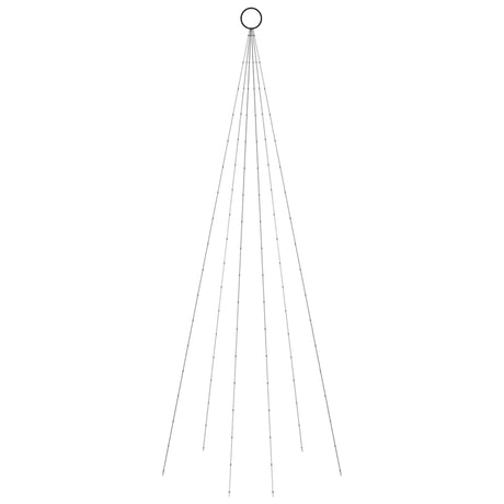 Vidaxl Flagmpole Weihnachtsbaum 108 LEDs mehrfarbig 180 cm
