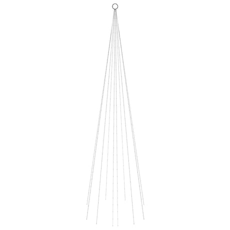Vidaxl Flagmpole Weihnachtsbaum 310 LEDs warm weiß 300 cm
