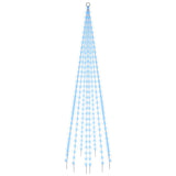 Vidaxl Flagmpole Weihnachtsbaum 310 LEDs Blau 300 cm