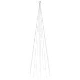 Vidaxl Flagmpole Weihnachtsbaum 310 LEDs Blau 300 cm