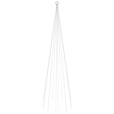 Vidaxl Flagmpole Weihnachtsbaum 310 LEDs Blau 300 cm