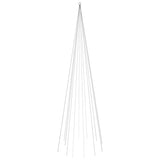 Vidaxl vlaggenmast kerstboom 732 led's koudwit 500 cm