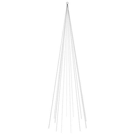 Vidaxl Flagmpole Weihnachtsbaum 732 LEDs Blau 500 cm