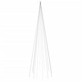 VIDAXL VLAGGenmast Weihnachtsbaum 732 LEDs mehrfarbig 500 cm