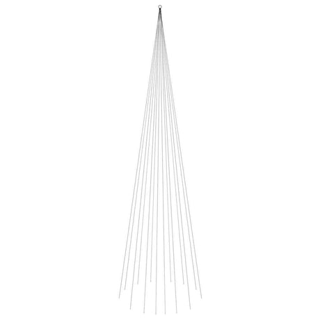 Vidaxl vlaggenmast kerstboom 1134 led's meerkleurig 800 cm