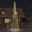 Vidaxl vlaggenmast kerstboom 1134 led's meerkleurig 800 cm