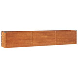 VIDAXL -Pflanzer erhöht 240 x 40 x 45 cm Corten Stahl Rusty