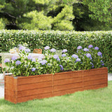VIDAXL -Pflanzer erhöht 240 x 40 x 45 cm Corten Stahl Rusty