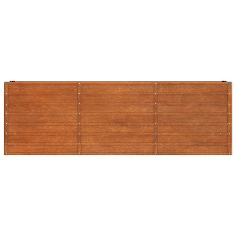 VIDAXL -Pflanzer erhöht 240 x 40 x 77 cm Corten Stahl Rusty