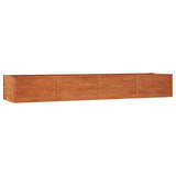 VIDAXL -Pflanzer eingefügt 320x80x45 cm Corten Stahl rosty