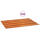 VidaXL Dachpaneele 36 Stück 60x44 cm Cortenstahl rostig