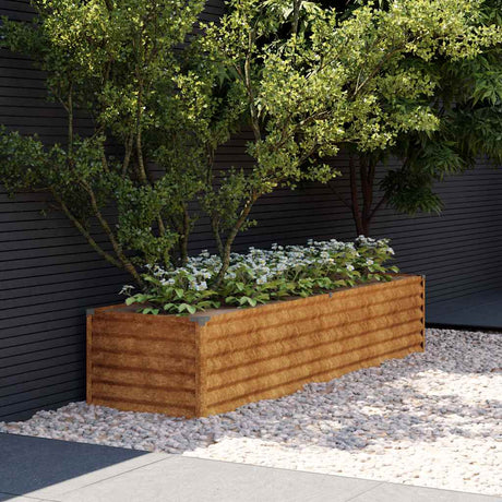 Vidaxx erhöhte Gartenbox 194x50x36 cm Cortenstahl