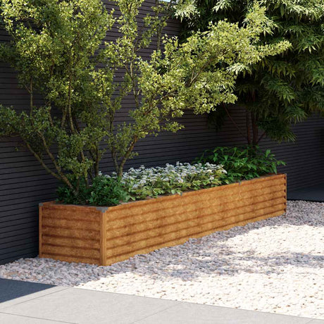 Vidaxx erhöhte Gartenbox 291x50x36 cm Cortenstahl