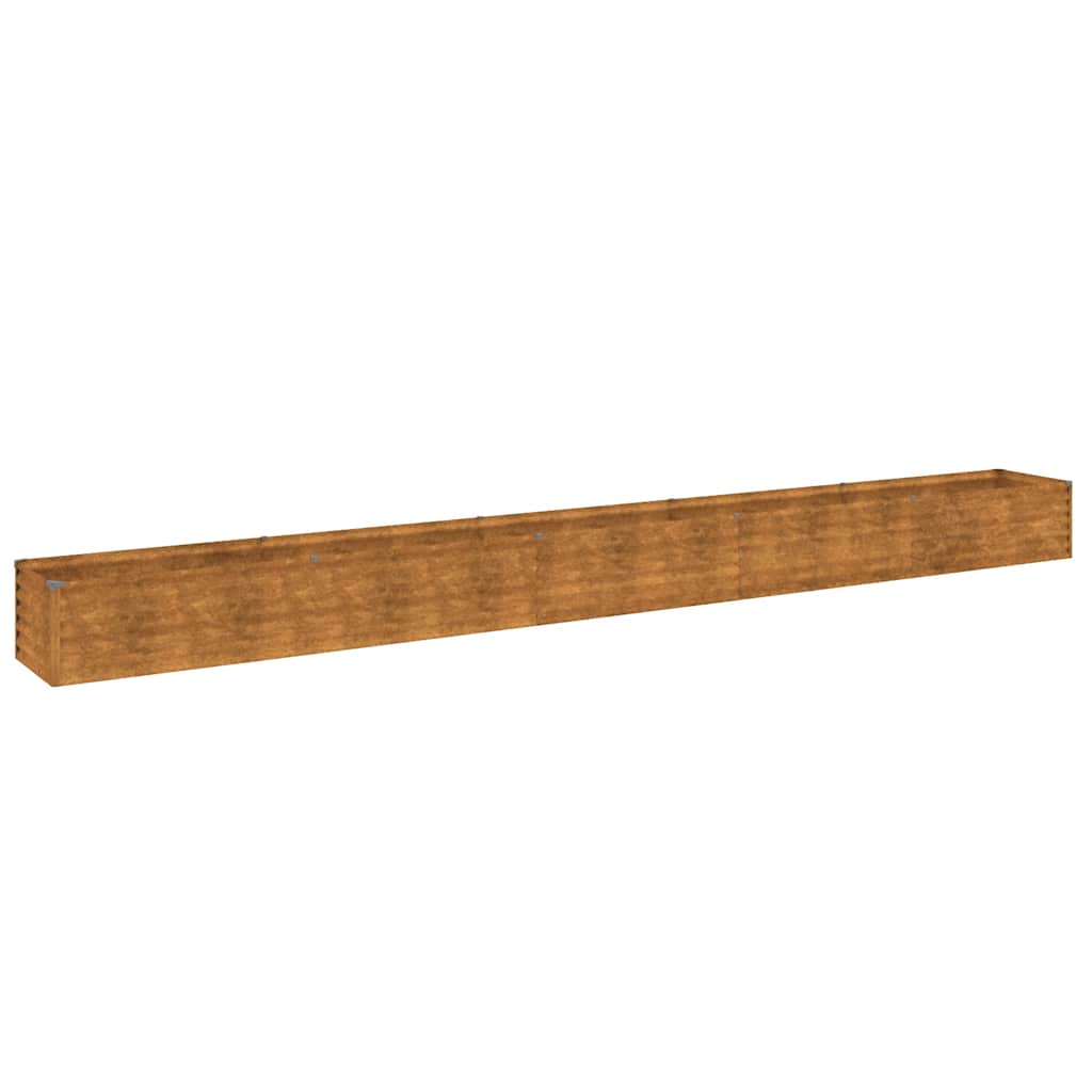 Vidaxl verhoogde tuinbak 482x50x36 cm cortenstaal